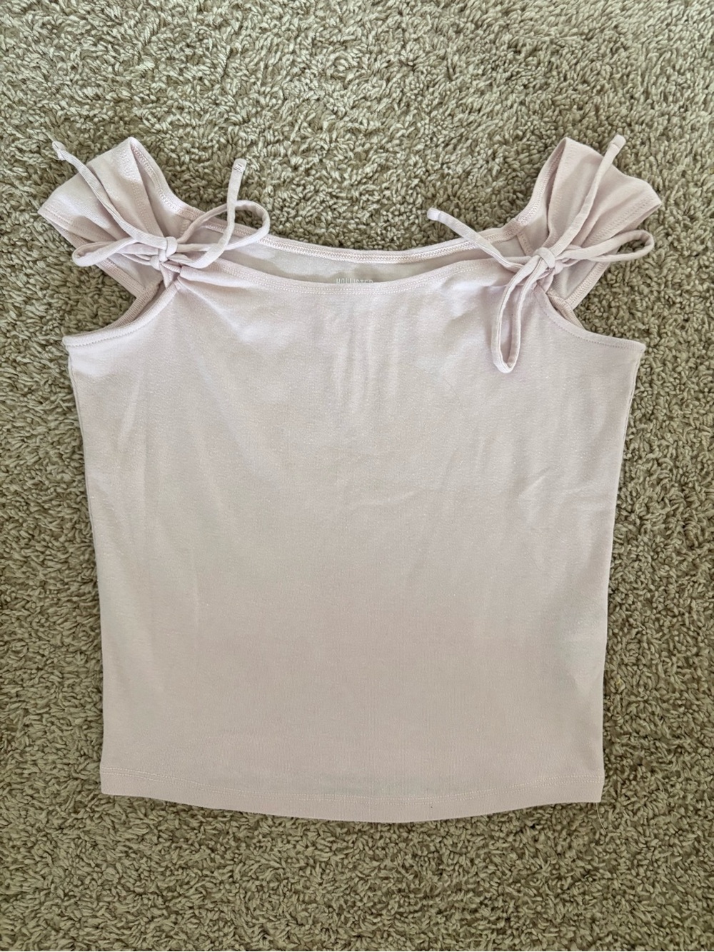 Hollister Pale Blush Tie-Shoulder Tank